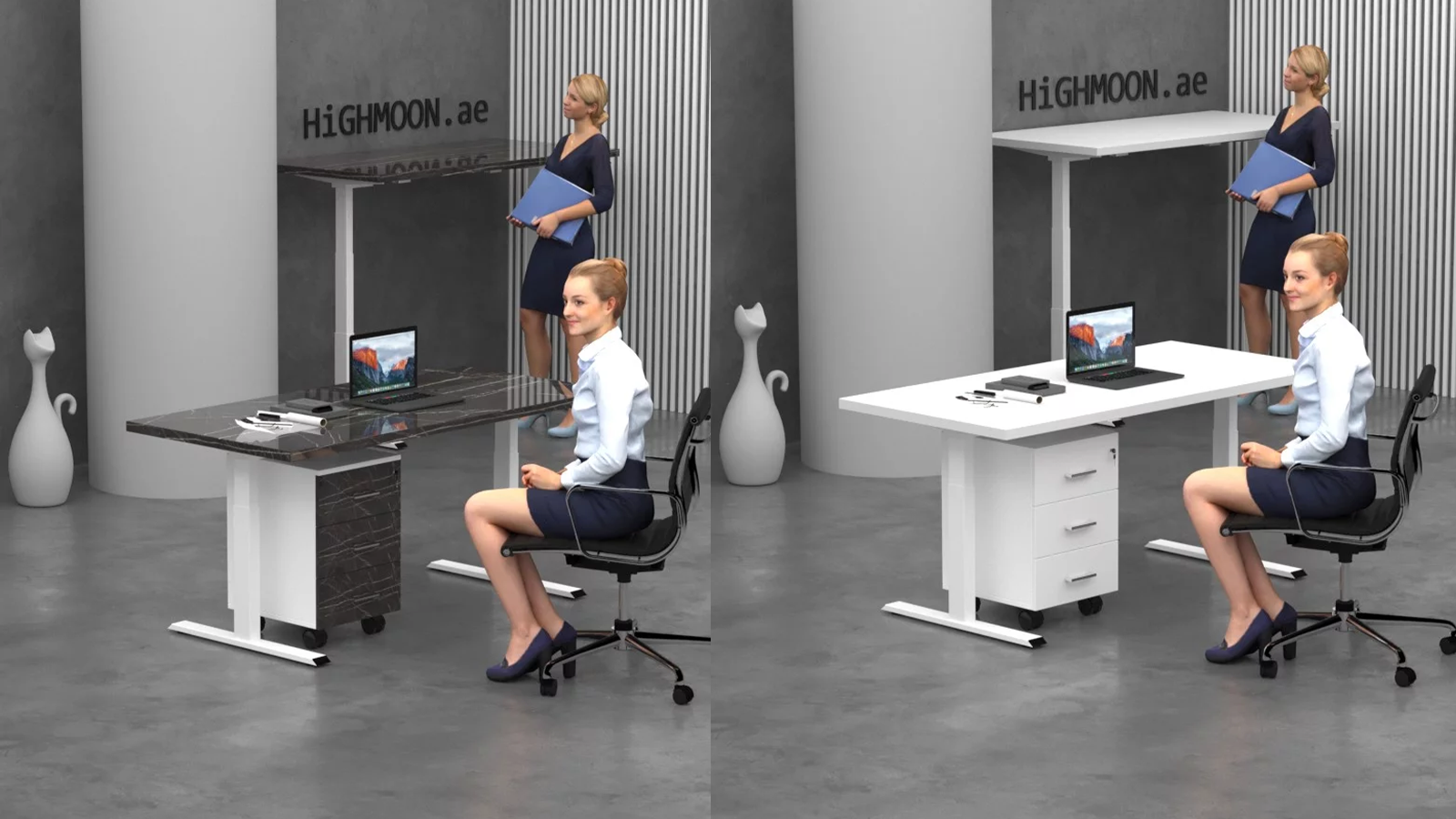 Height adjustable sit on sale stand desk