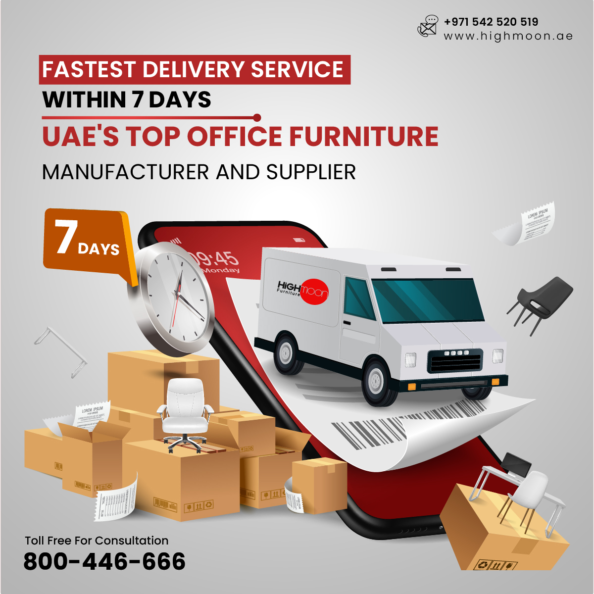 Home delivery outlet furniture