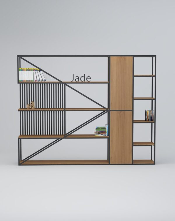 Jade Manager Display Cabinet (Black Leg) - Highmoon Office Furniture