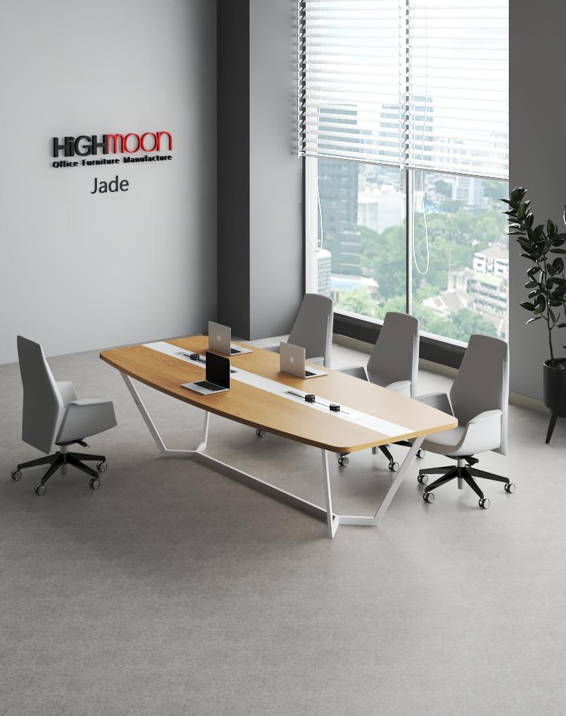 Curved on sale conference table