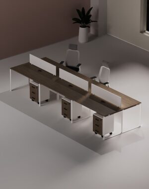 Sync 6 Cluster Workstation- Highmoon Office Furniture