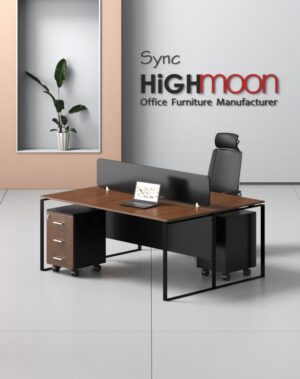 Sync 2 Cluster Workstation (Black Leg), Office furniture Dubai, Highmoon
