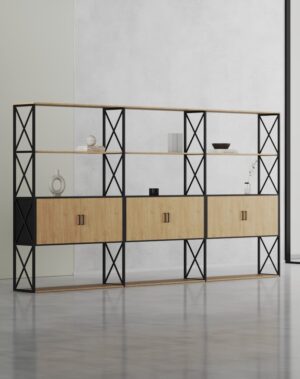 Cube Executive Display Cabinet (Black Leg)