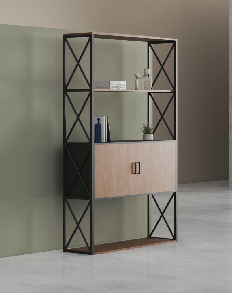 Cube Manager Display Cabinet - Highmoon Office Furniture Manufacturer and Supplier Cube Manager Display Cabinet (Black Leg)