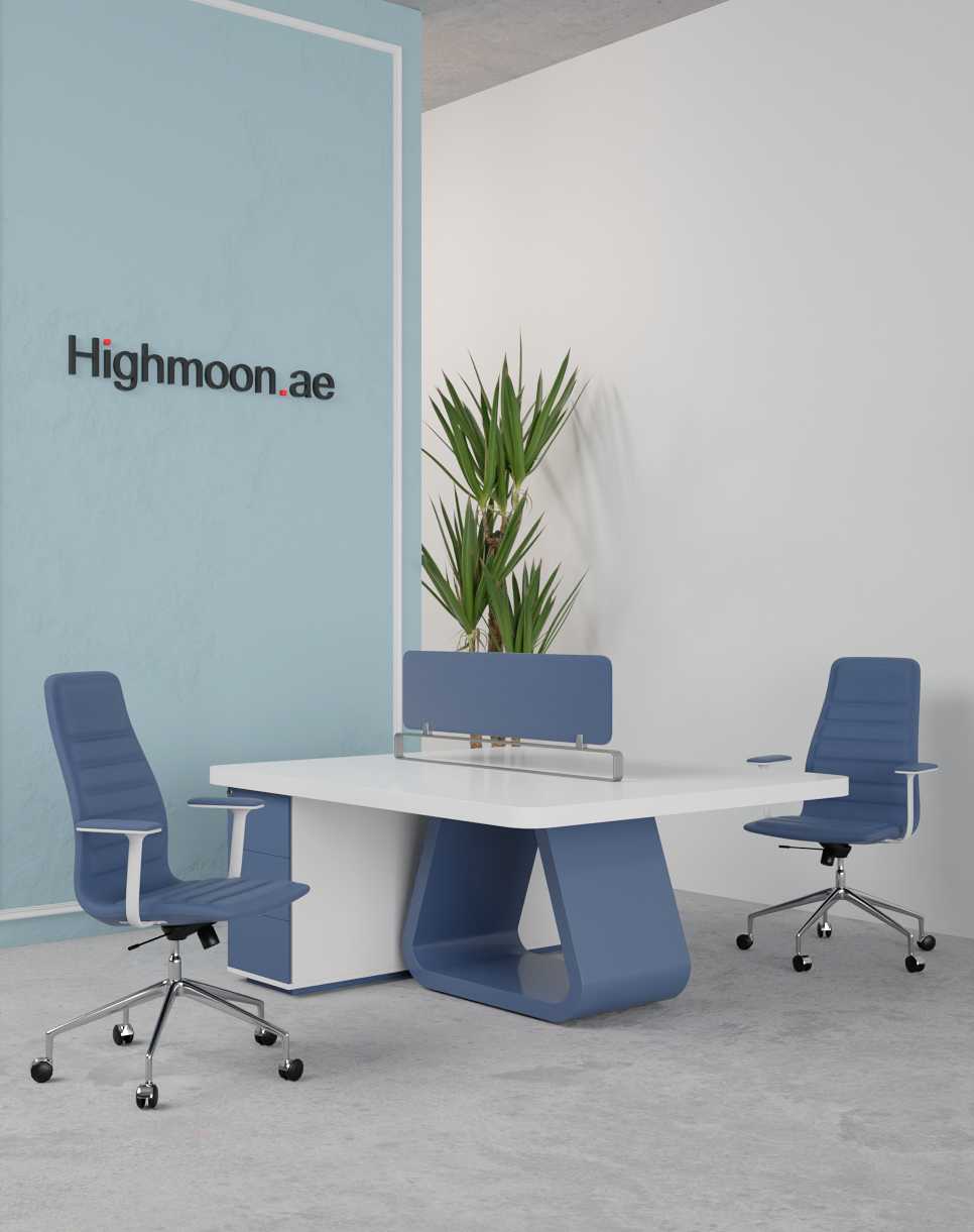 Quad 2 Cluster Workstation - Highmoon Office Furniture Manufacturer and Supplier Quad 2 Cluster Workstation