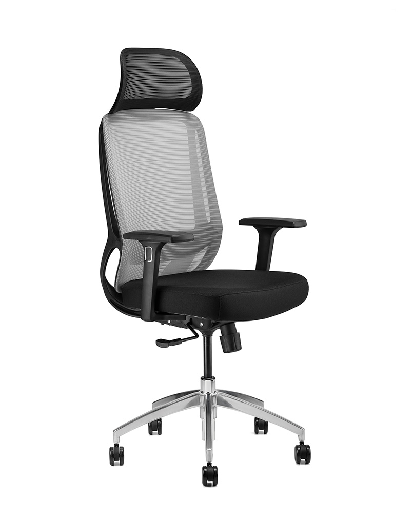 Foldable Ergonomic Office Chair with Footrest, High Back Computer Chair  with 2D Headrest, Mesh Back, Sponge Seat, Adjustable Lumbar Support, 2D