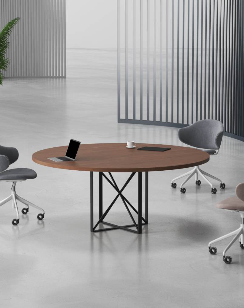 Cube Round Meeting Table - Офисная мебель в Дубае