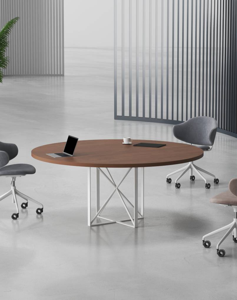 Cube Round Meeting Table - Highmoon Office Furniture Manufacturer and Supplier Cube Round Meeting Table