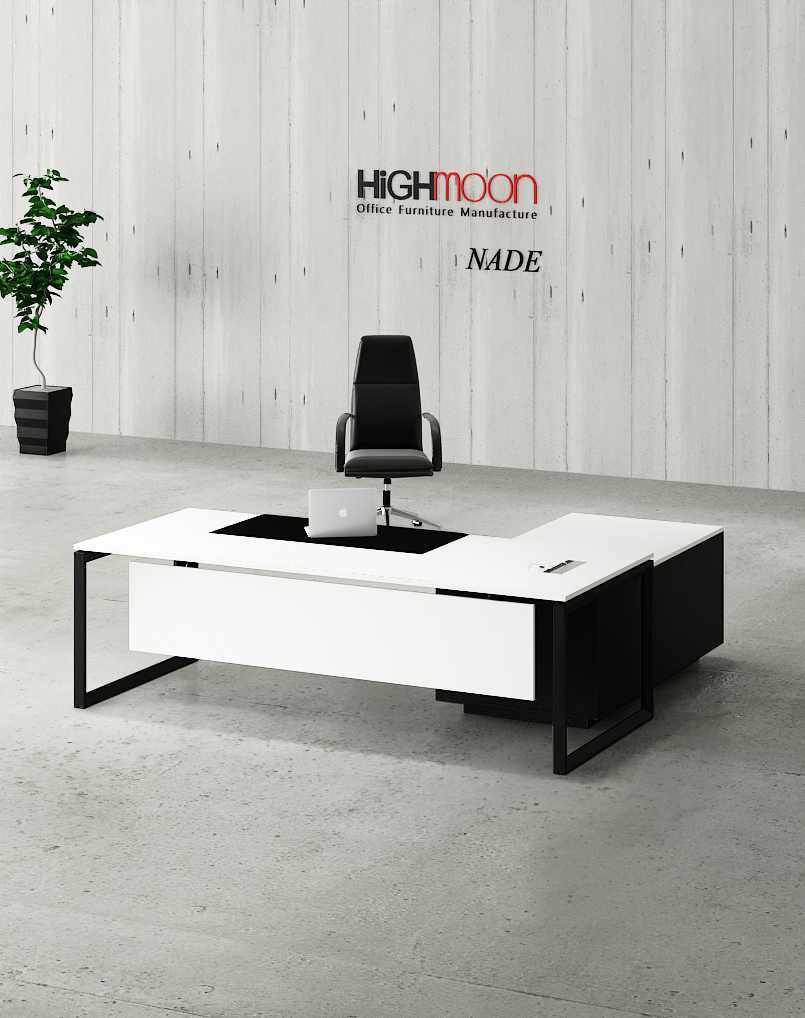 Nade Executive Desk - Highmoon Office Furniture Manufacturer and Supplier Nade Executive Desk (Black)
