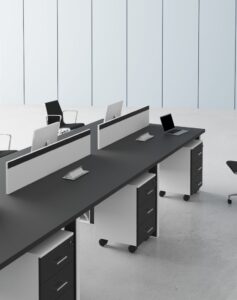Cube 6 Cluster Workstation (White Leg)