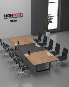 Nade Boardroom Table (Black Leg)