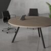 Orange Round Meeting Table - Highmoon Office Furniture Manufacturer and Supplier