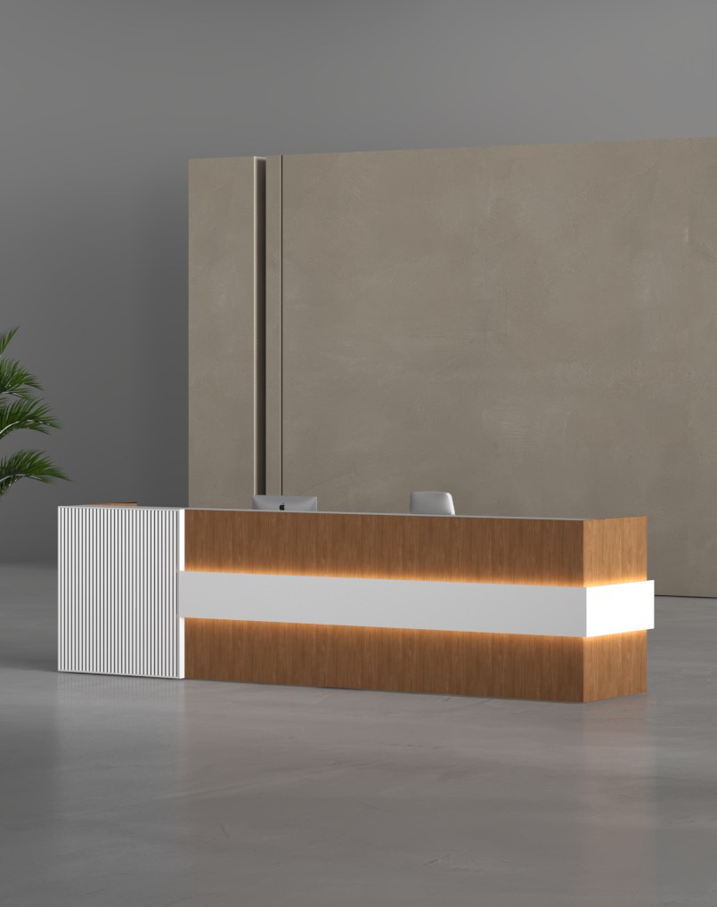 Cube Reception Desk - Highmoon Furniture Manufacturer and Supplier Cube Reception Desk (White)