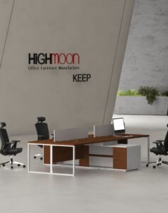 Keep 4 Cluster L Shaped Workstation (White Leg)