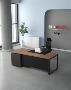 Keep Straight Executive Desk (Black Leg)
