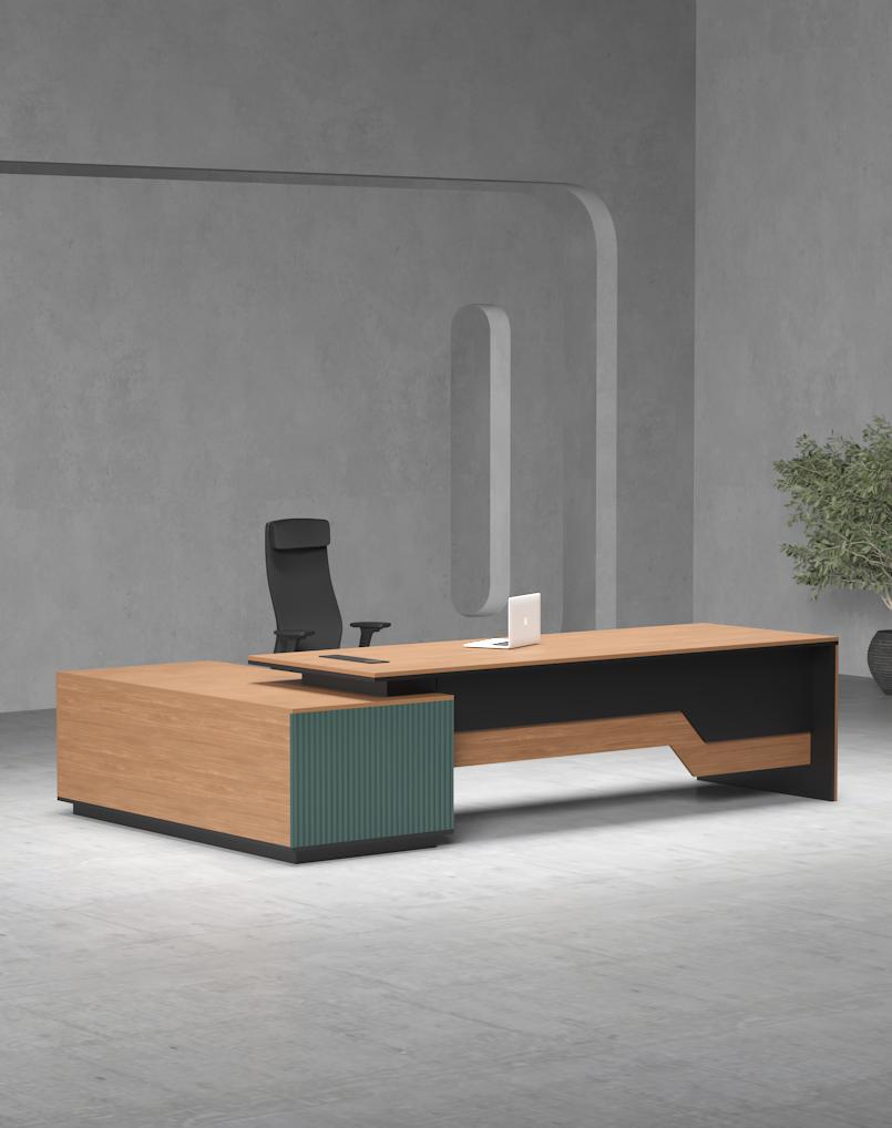 Lync Executive Desk (Black Leg) - أثاث المكاتب المملكة العربية السعودية