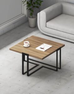 Jade Square Coffee Table (Black Leg)