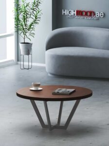 Jade Round Coffee Table (White Leg)