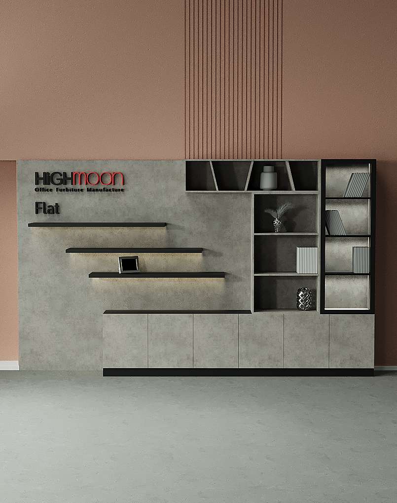 Flat Manager Display Cabinet - Highmoon Office Furniture Mnaufacturer and Supplier Flat Manager Display Cabinet