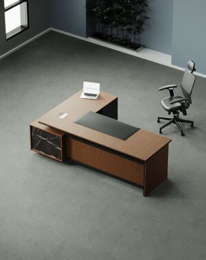 Flat Manager Desk (Black Leg)
