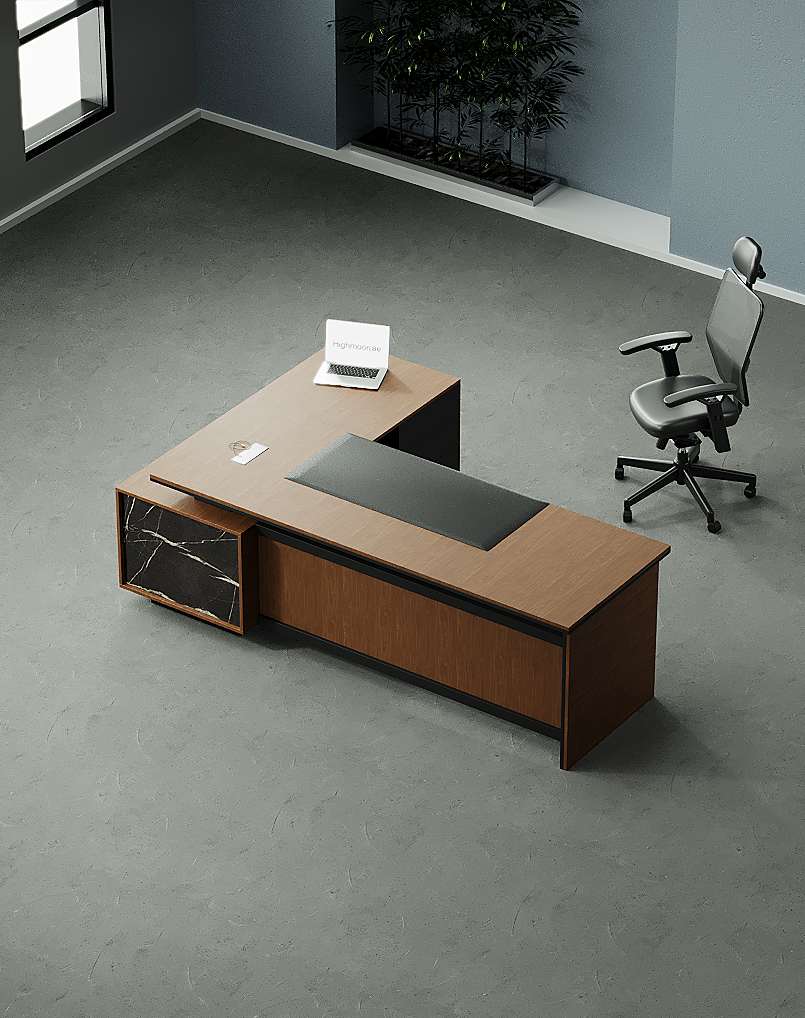 Flat Manager Desk - Highmoon Office Furniture Manufacturer and Supplier Flat Manager Desk (Black Leg)