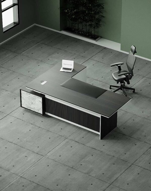 Flat Executive Desk (White Leg)