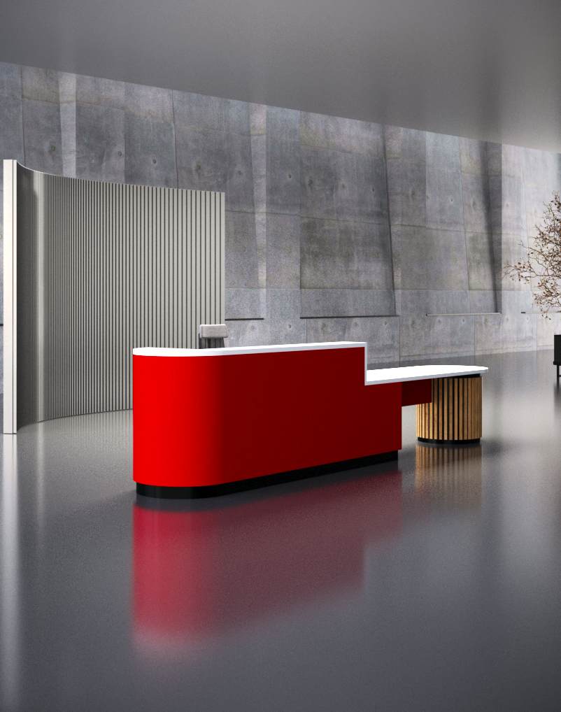 Bridge Reception Desk - أثاث المكاتب المملكة العربية السعودية