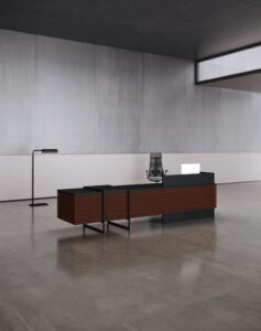 Stride Reception Desk (Black Leg)