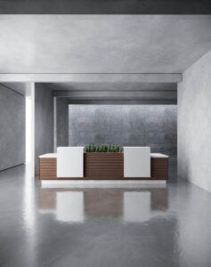 Tornaaj Reception Desk (White Leg)