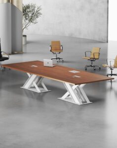 Bahubali Meeting Table (White leg)