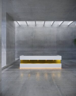 Contemporary reception counter for modern business interiors