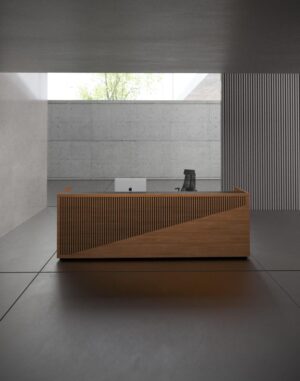 Modern black meeting table for conference rooms and office collaboration spaces