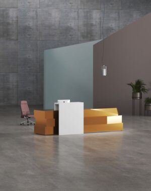 Sleek reception desk for modern business reception areas