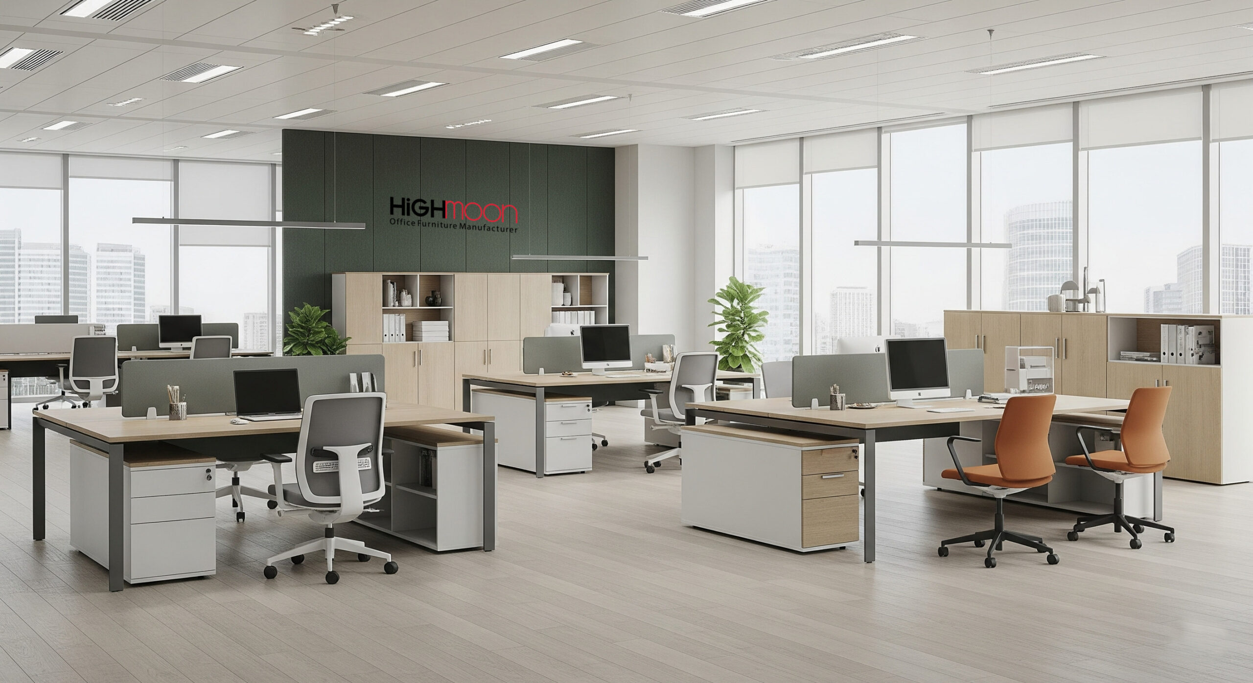Find the best modern office furniture in Dubai at Highmoon. Ergonomic chairs, sleek desks, and more. Visit us today! Get free quote now.