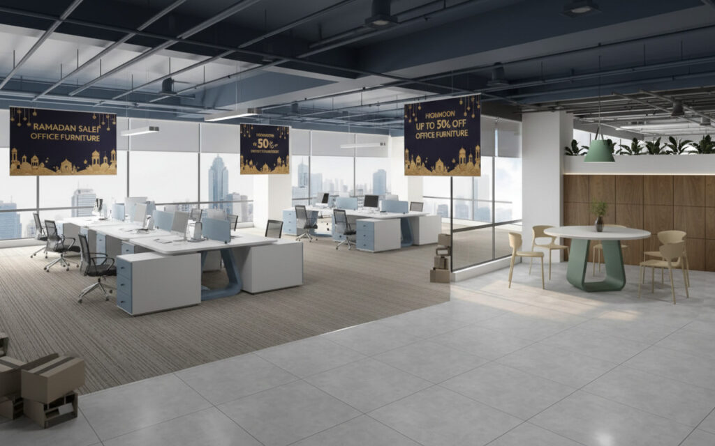 Ramadan Kareem Office Furniture Sale – Best Deals & Eid Discounts

Upgrade your workspace this Ramadan. Discover premium office furniture, limited-time discounts, and lowest-price Eid sale offers.